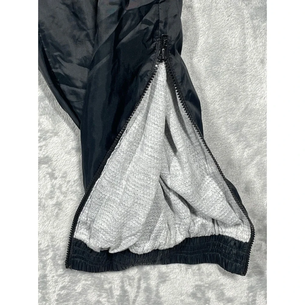 Vintage Nike Windbreaker Pants Mens Large Black Nylon Joggers Track Lined